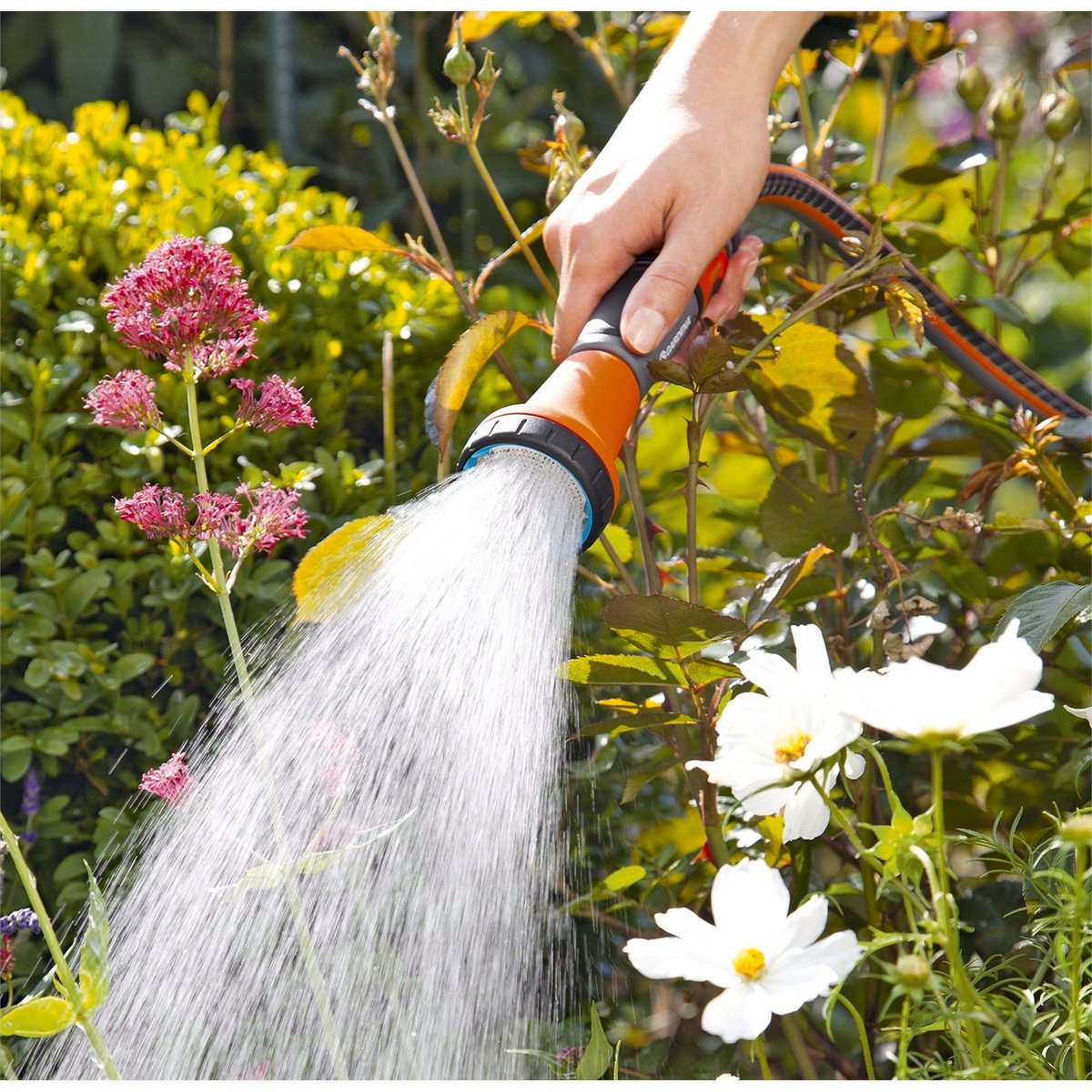 Gardena 13mm Classic Soft Spray Nozzle - Plastic - Ergonomic - Gentle Watering