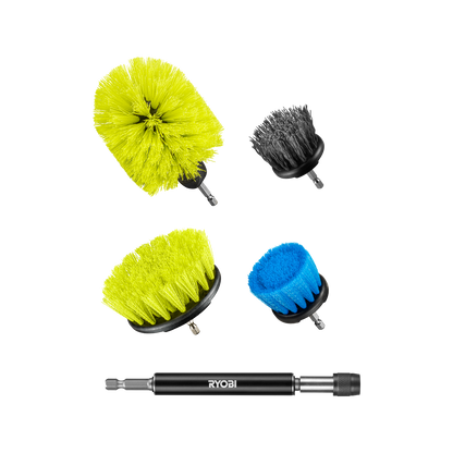 Ryobi Drill Brush Set - 285 x 90 x 218mm - 5 Piece