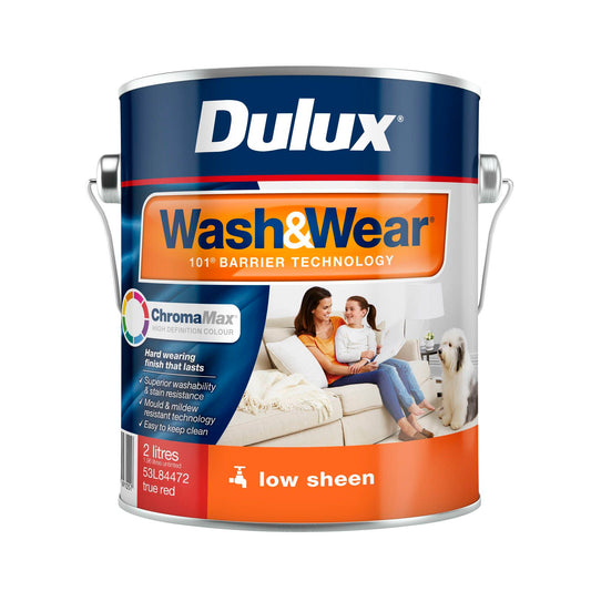 Dulux True Red Low Sheen Interior Paint - 2L