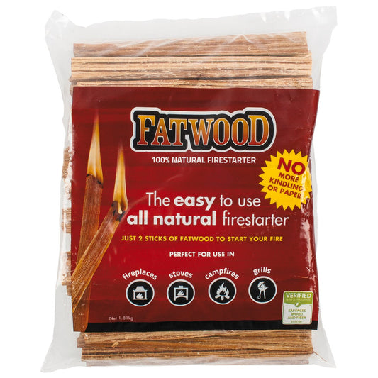 Fatwood All Natural Fire Ignition - 100% Natural Firestarter - Easy Use