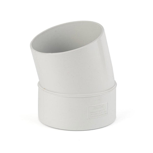Holman PVC DWV Bend - 100mm - Grey - Male & Female 15°