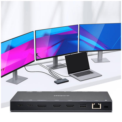 mBeat 15 In 1 Triple Display USB-C Dock Space Grey MB-UCD-X15