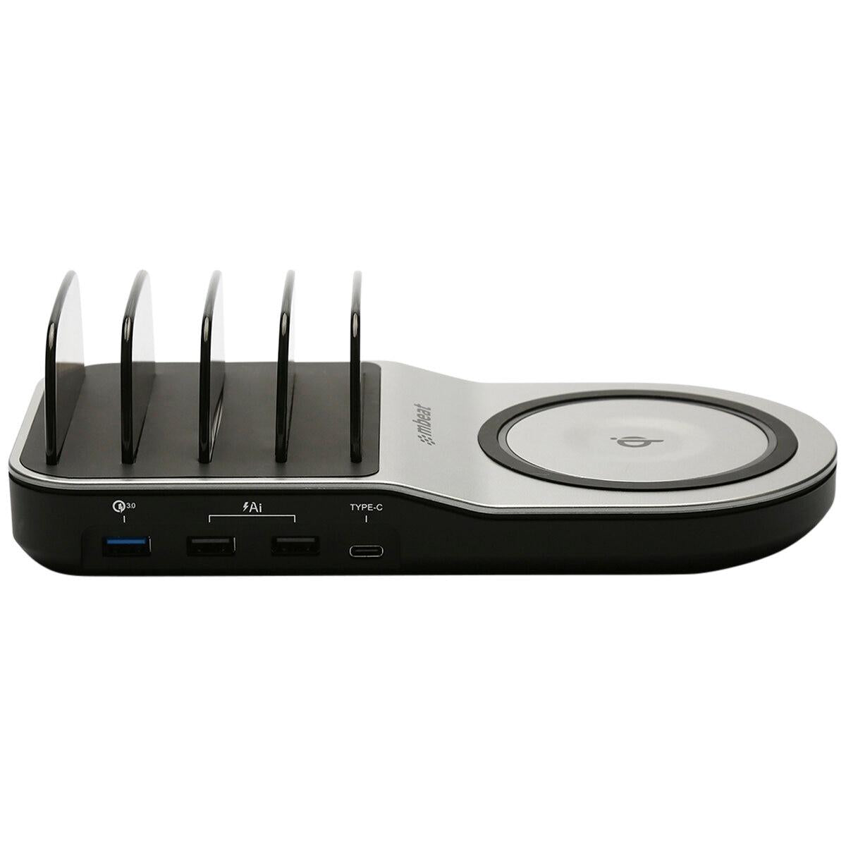 mbeat Gorilla Power 50W Qi Certified Multi-Device USB and Wireless Charging Dock MB-UWC-5K