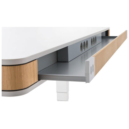 moll T7 Oak Sit and Stand Desk