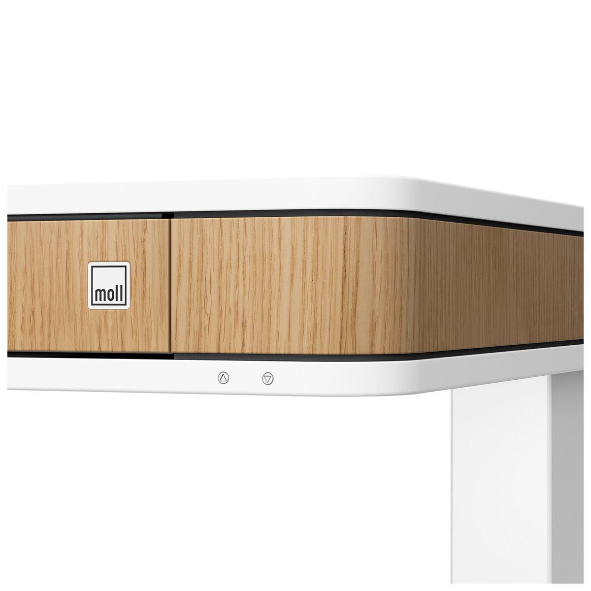 moll T7 Oak Sit and Stand Desk
