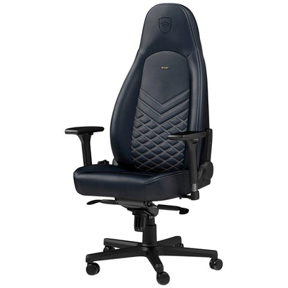 noblechairs Icon Real Leather Gaming Chair Midnight Blue Graphite