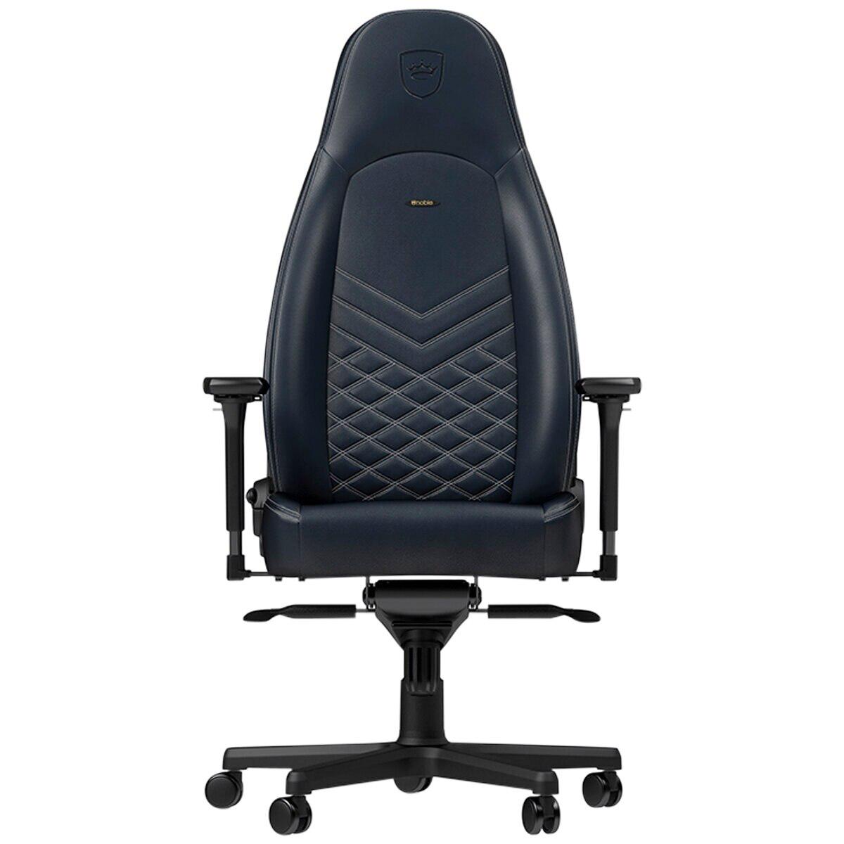 noblechairs Icon Real Leather Gaming Chair Midnight Blue Graphite