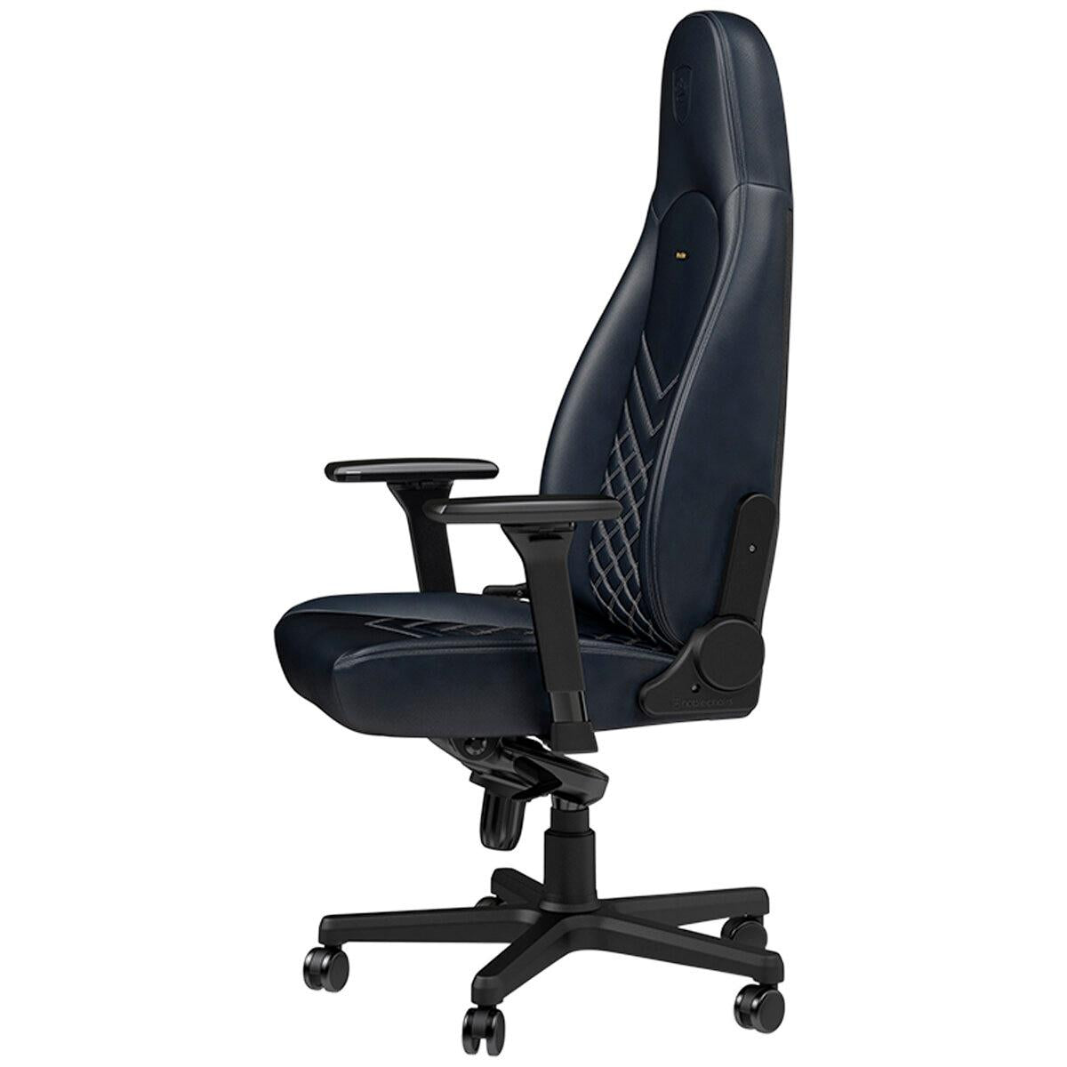 noblechairs Icon Real Leather Gaming Chair Midnight Blue Graphite