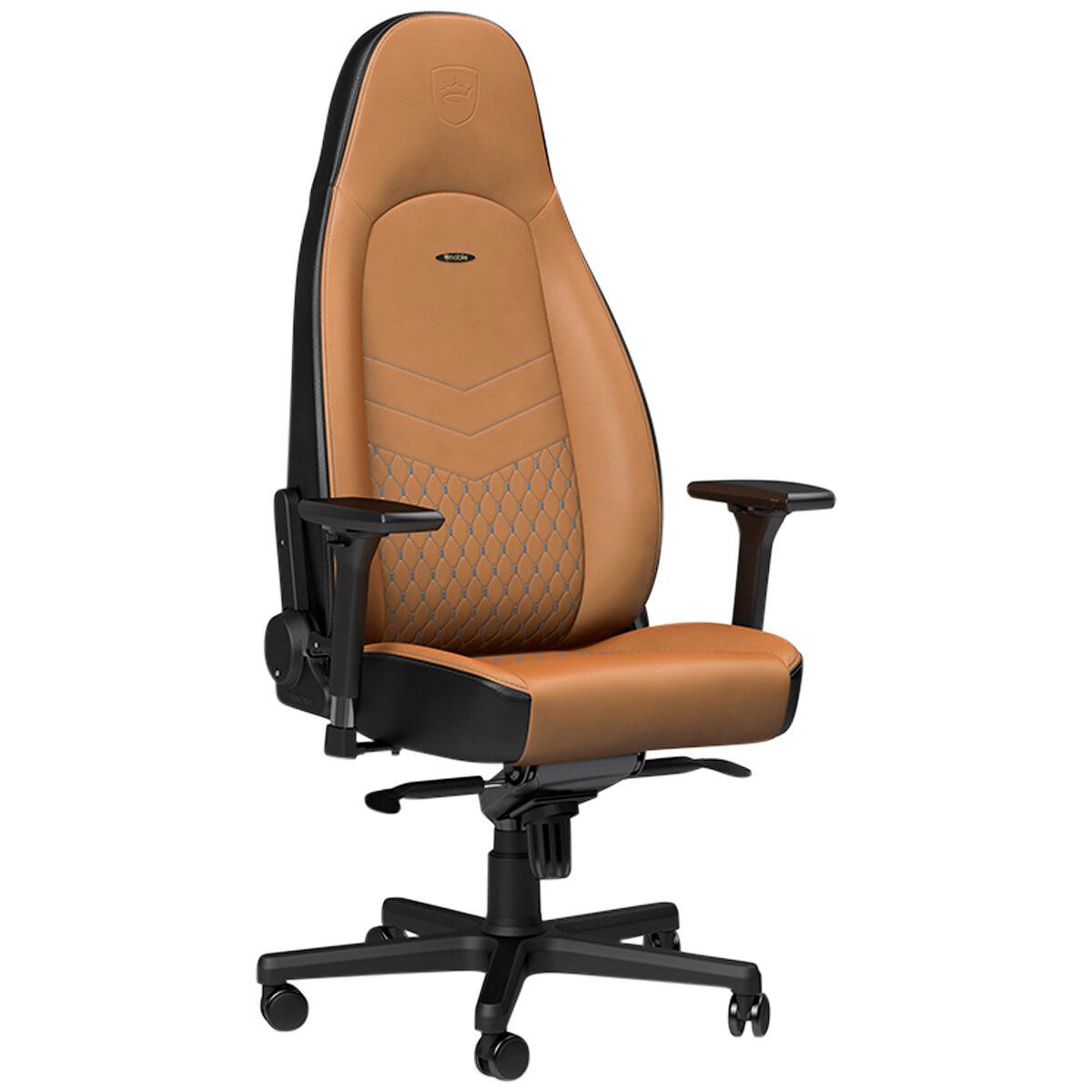 noblechairs Icon Real Leather Gaming Chair Cognac Black
