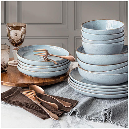 over&back Options Dinner Set 16 Piece Blue