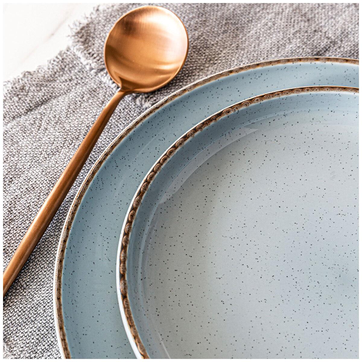 over&back Options Dinner Set 16 Piece Blue