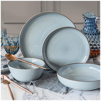 over&back Options Dinner Set 16 Piece Blue