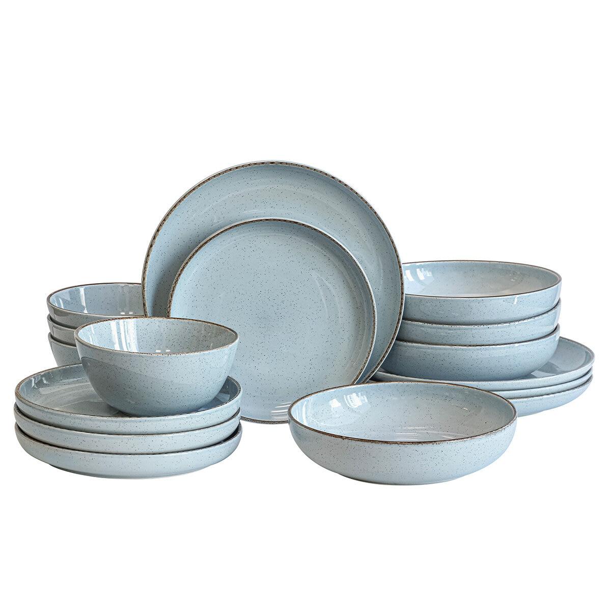 over&back Options Dinner Set 16 Piece Blue