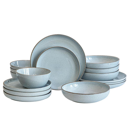 over&back Options Dinner Set 16 Piece Blue