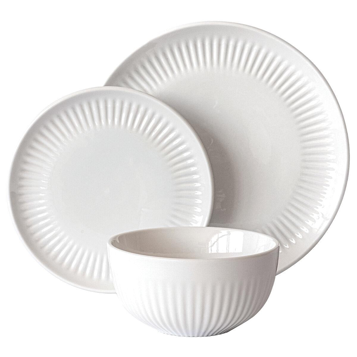 over&back Porcelain Dinnerware Set 12 Piece