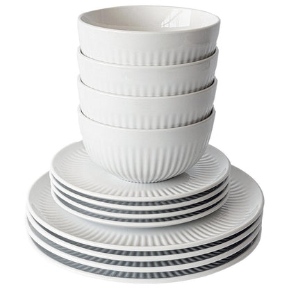 over&back Porcelain Dinnerware Set 12 Piece