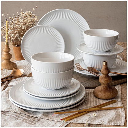 over&back Porcelain Dinnerware Set 12 Piece