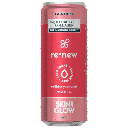 re'drinks re'new Sparkling Collagen Drink 12 x 330ml