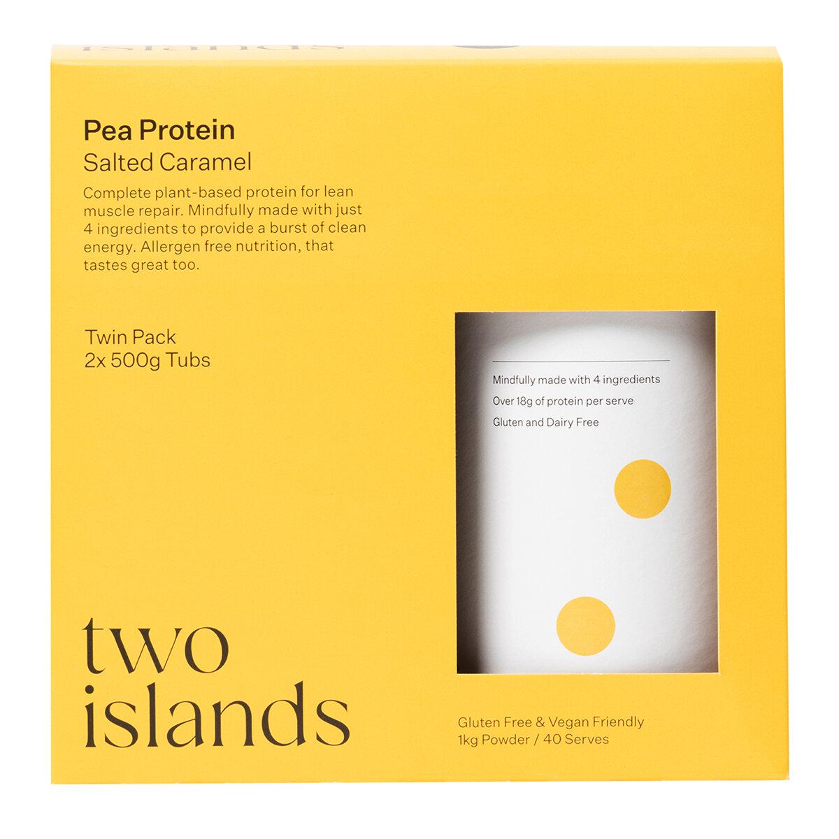 two Islands Salted Caramel Pea Protein 2 x 500g